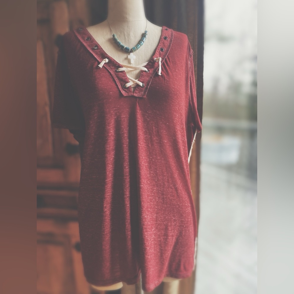 OOAK Artisan Tee Altered Slub Tee - Picture 5 of 9